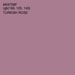 #A97D8F - Turkish Rose Color Image
